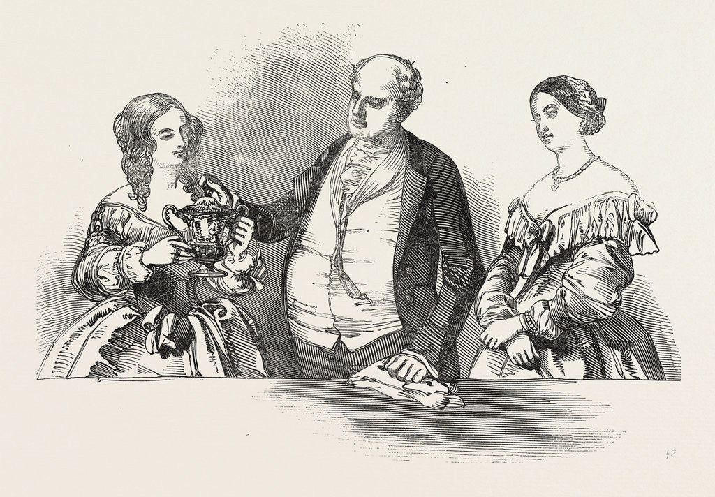 Detail of The Lord Mayor's Visit to Oxford: the Grace Cup, at Oxford, UK, 1846 by Anonymous