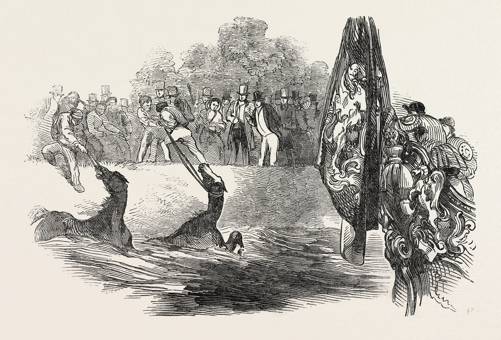 Detail of Accident at Benson Lock, 1846 by Anonymous