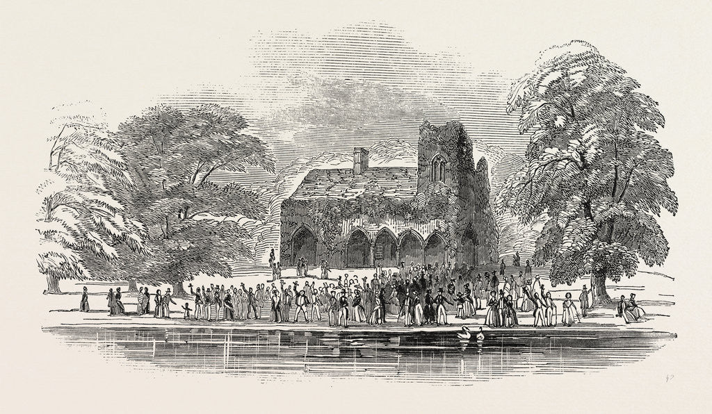 Detail of The Lord Mayor's View of the Thames: Medmenham Abbey, UK, 1846 by Anonymous