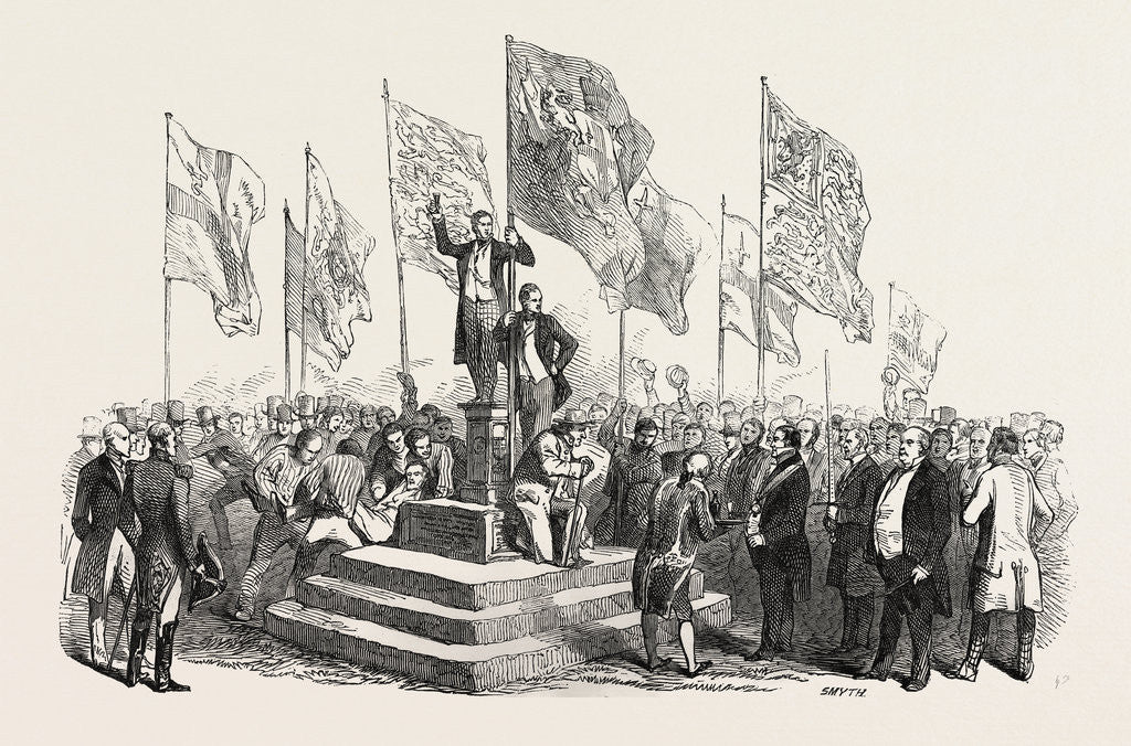 Detail of The Lord Mayor's View of the Thames: The Ceremony at the Boundary Stone, at Staines, UK, 1846 by Anonymous