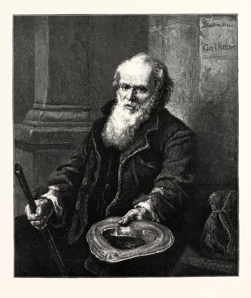 Detail of A Mendicant, 1873 by Anonymous