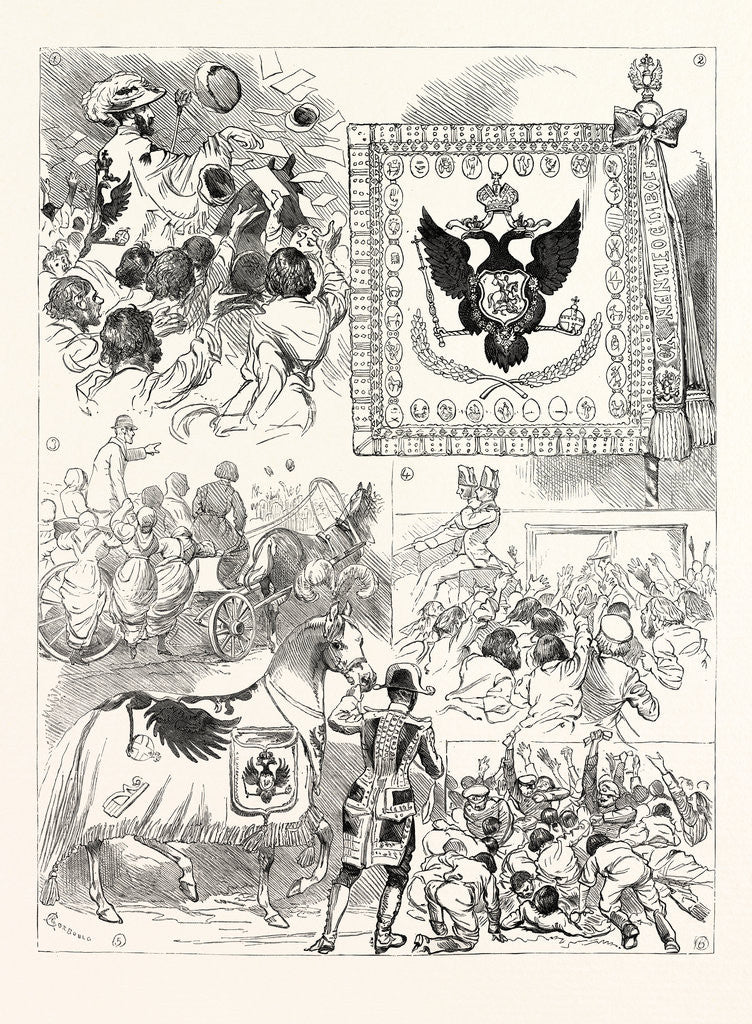 Detail of The Imperial Coronation at Moscow, 1883 by Anonymous