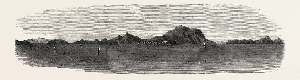 Detail of The Inland Sea of Japan: View in the Harima Nada. 1868 by Anonymous