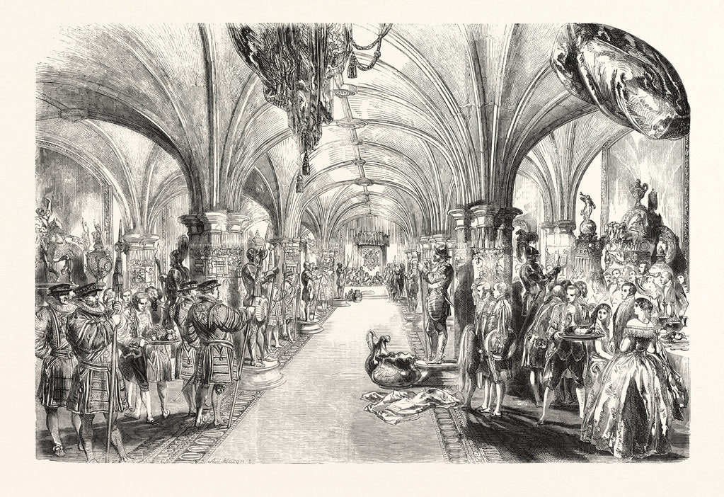 Detail of The Banquet in the Crypt, 1851 by Anonymous