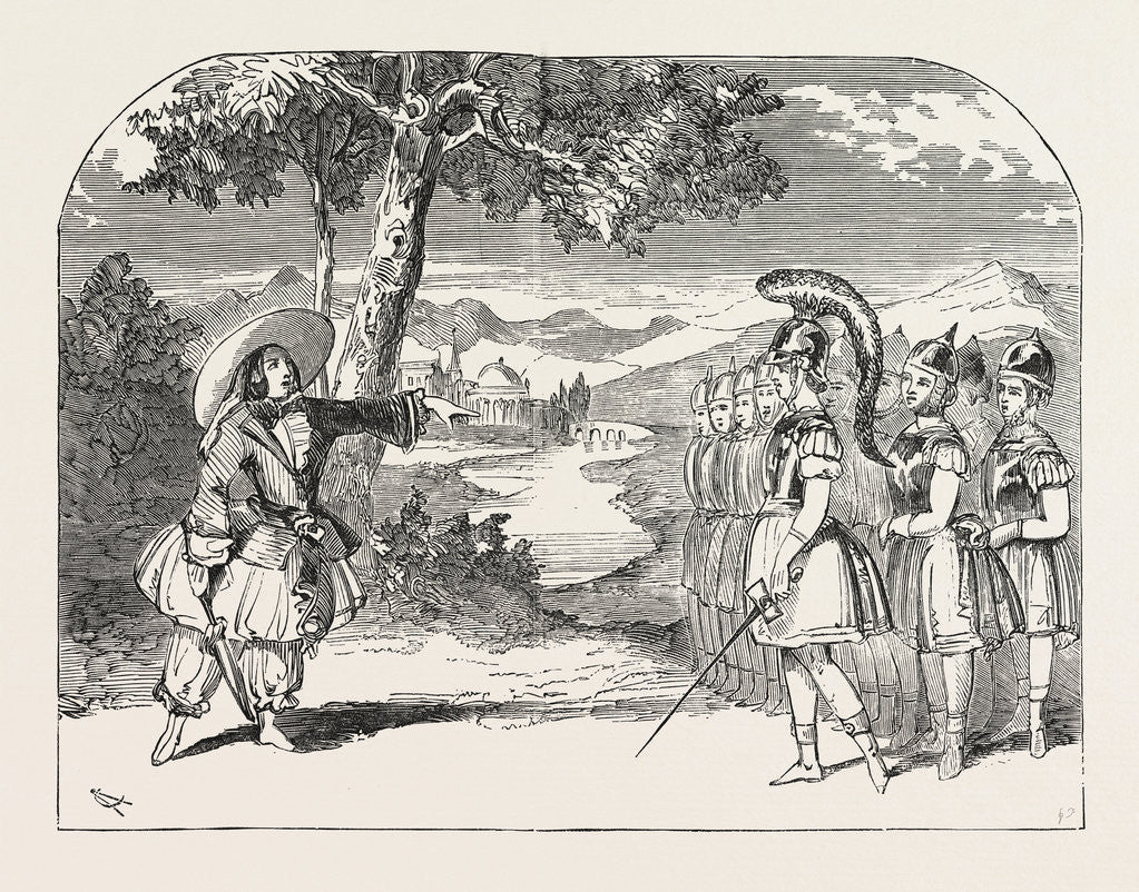 Detail of Christmas Pantomimes: Haymarket. Scene from the Fairy Burlesque of the Princess Radiant by Anonymous