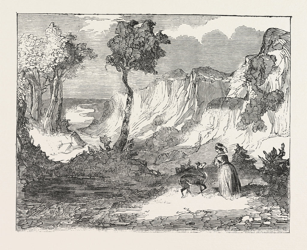 Detail of Christmas Pantomimes: Lyceum. Scene from the Prince of Happy Land by Anonymous