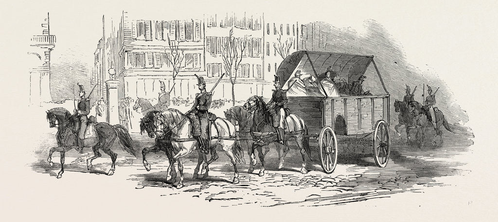 Detail of The Revolution in France: Waggon for the Wounded, 1851 by Anonymous