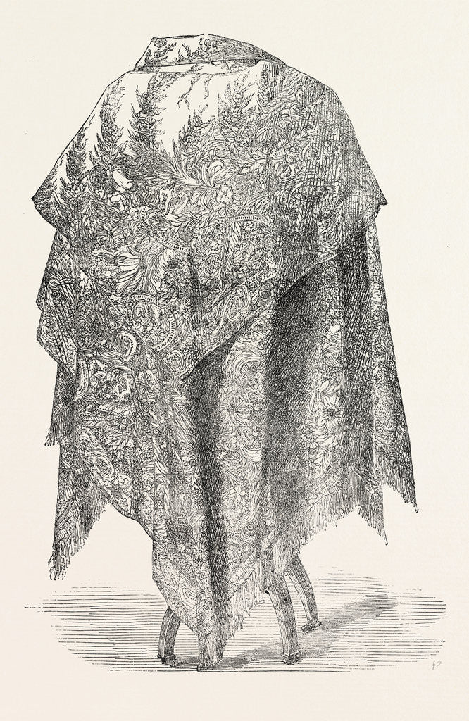 Detail of Shawl. Paris. 1851 by Anonymous