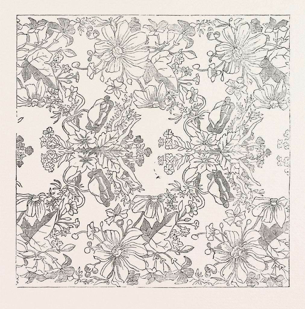 Detail of Handkerchief Pattern. 1851 by Anonymous