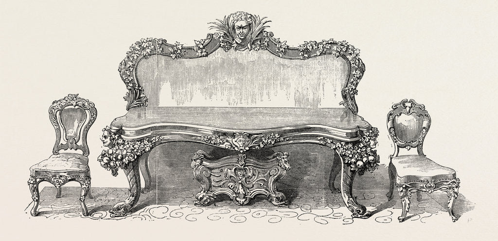 Detail of Sideboard and Chairs. 1851 by Anonymous