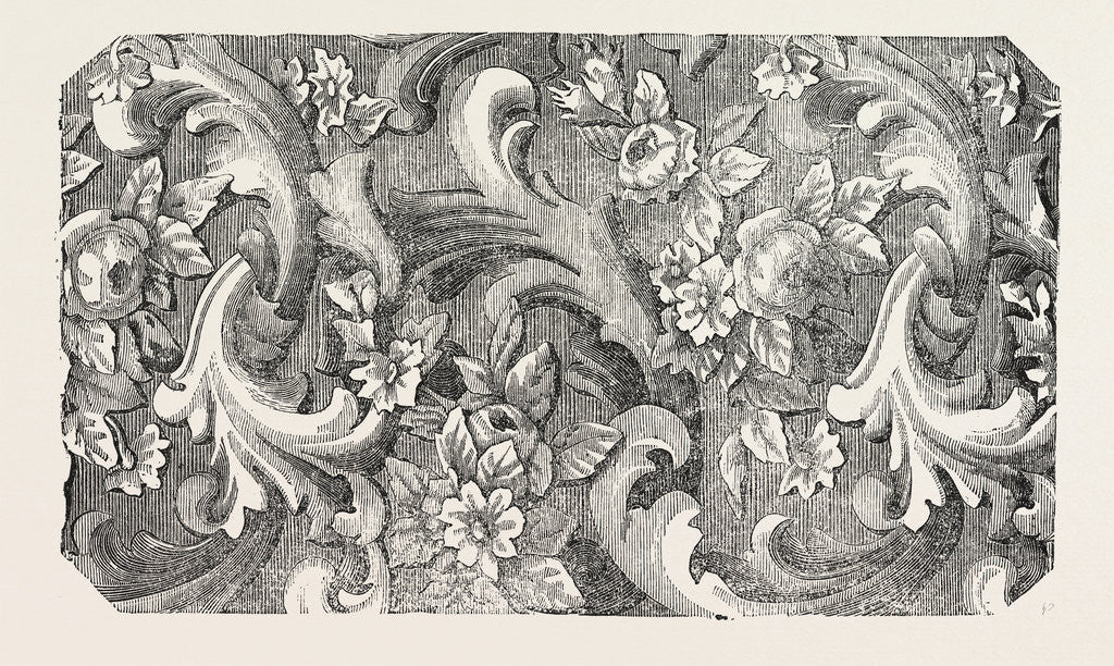 Detail of Carpet Pattern. 1851 by Anonymous