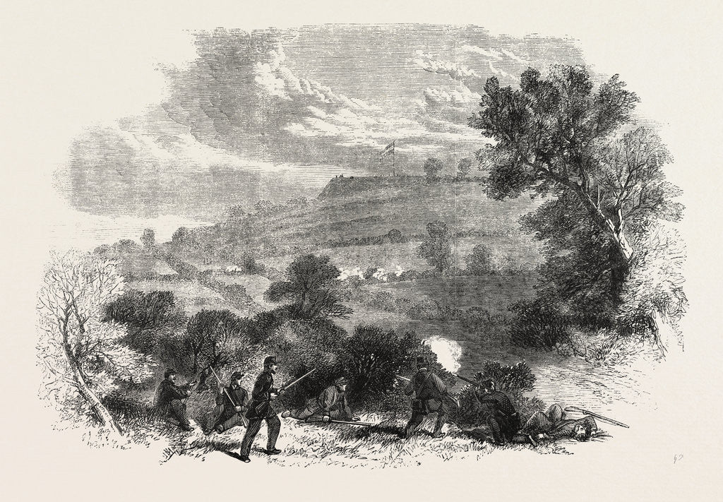 Detail of The Civil War in America: Munson's Hill by Anonymous