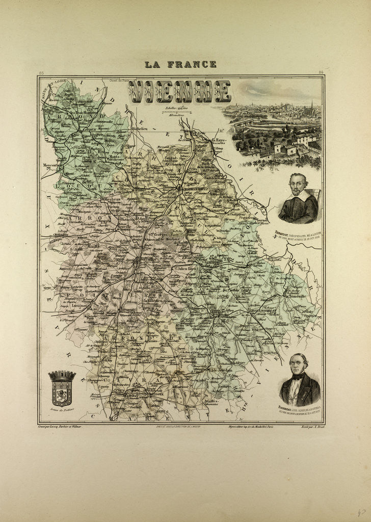 Detail of Map of Vienne by Anonymous