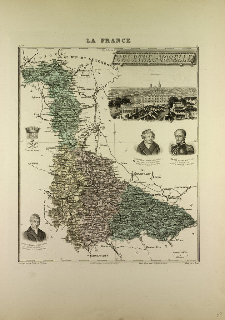 Detail of Map of Meurthe and Moselle by Anonymous