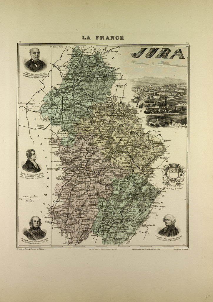 Detail of Map of Jura by Anonymous