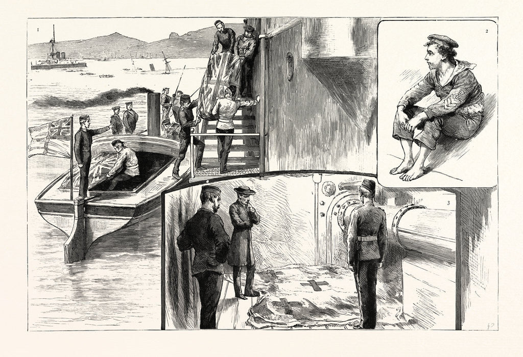 Detail of Scenes on Board H.M.S. Anson after the Catastrophe by Anonymous