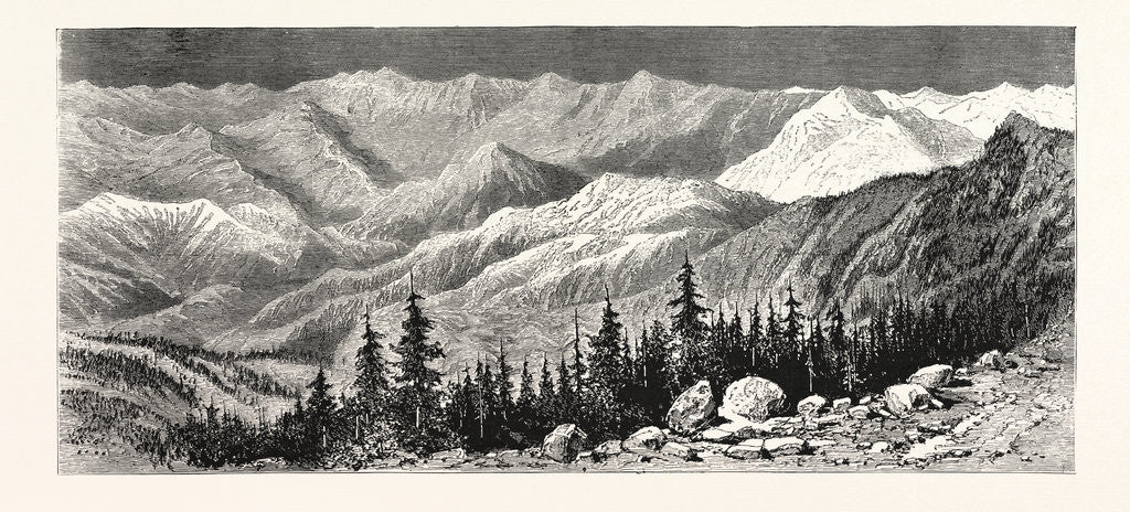 Detail of England's Little Wars: View of the Principal Peaks of the Black Mountain Northern India Where a Punitive Expedition is Now Engaged by Anonymous
