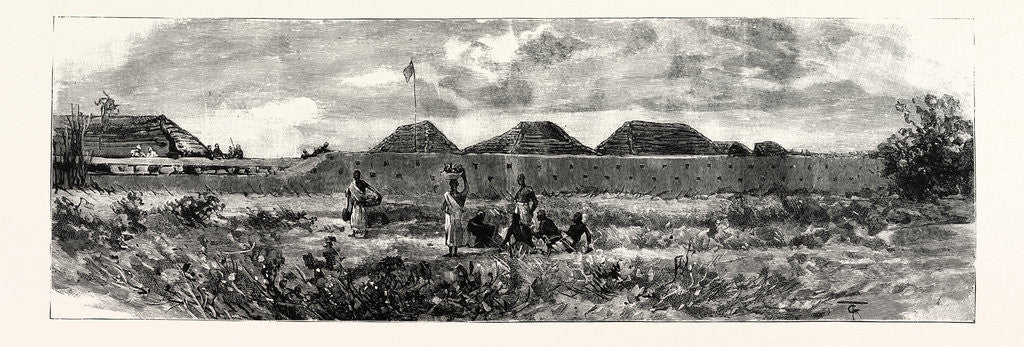 Detail of Outside of Karonga Station for a Long Time Held by a Handful of Whites against the Arabs by Anonymous