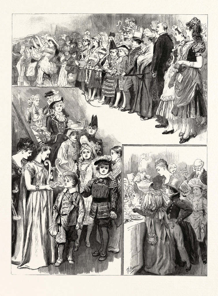 Detail of The Juvenile Fancy Dress Ball at the Mansion House UK by Anonymous