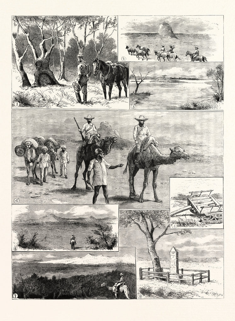 Detail of An Exploring Party in Australia by Anonymous