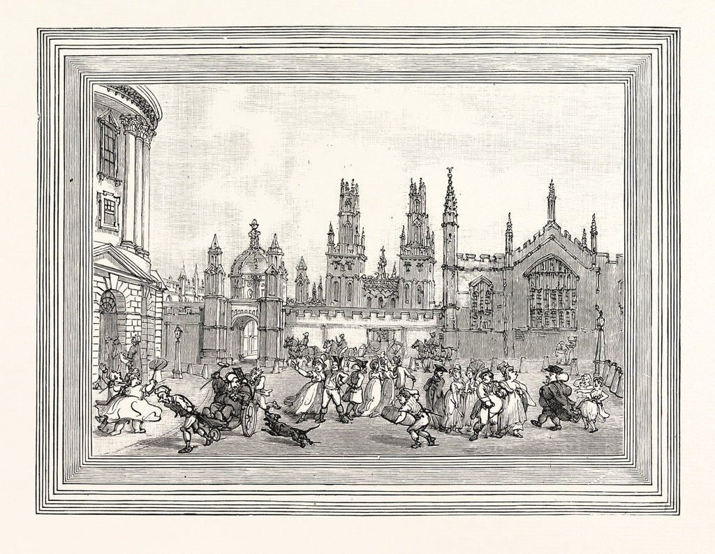 Detail of Western View of All Souls' College Oxford Oxford University UK by Anonymous