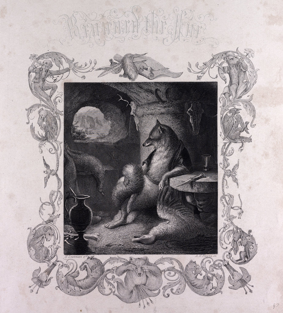 Detail of Reynard the Fox at Home by Anonymous