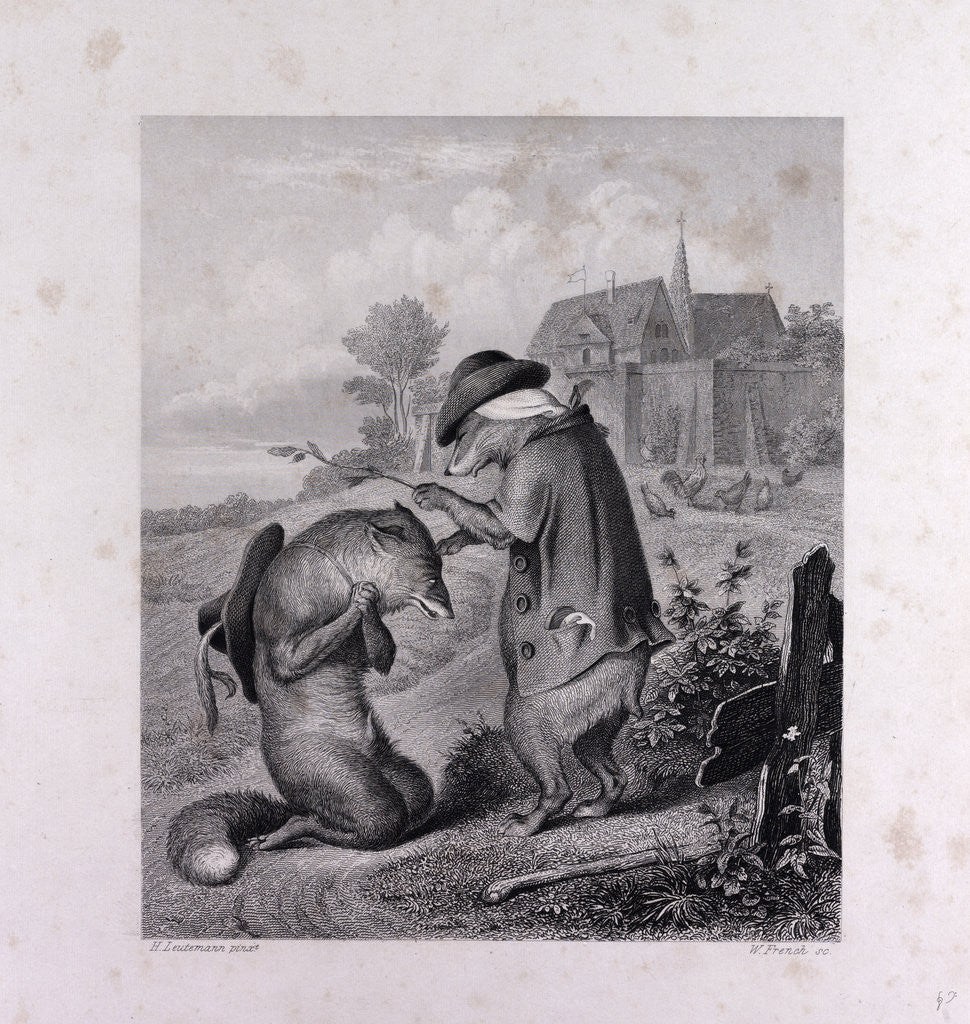 Detail of Reynard's Confession by Anonymous
