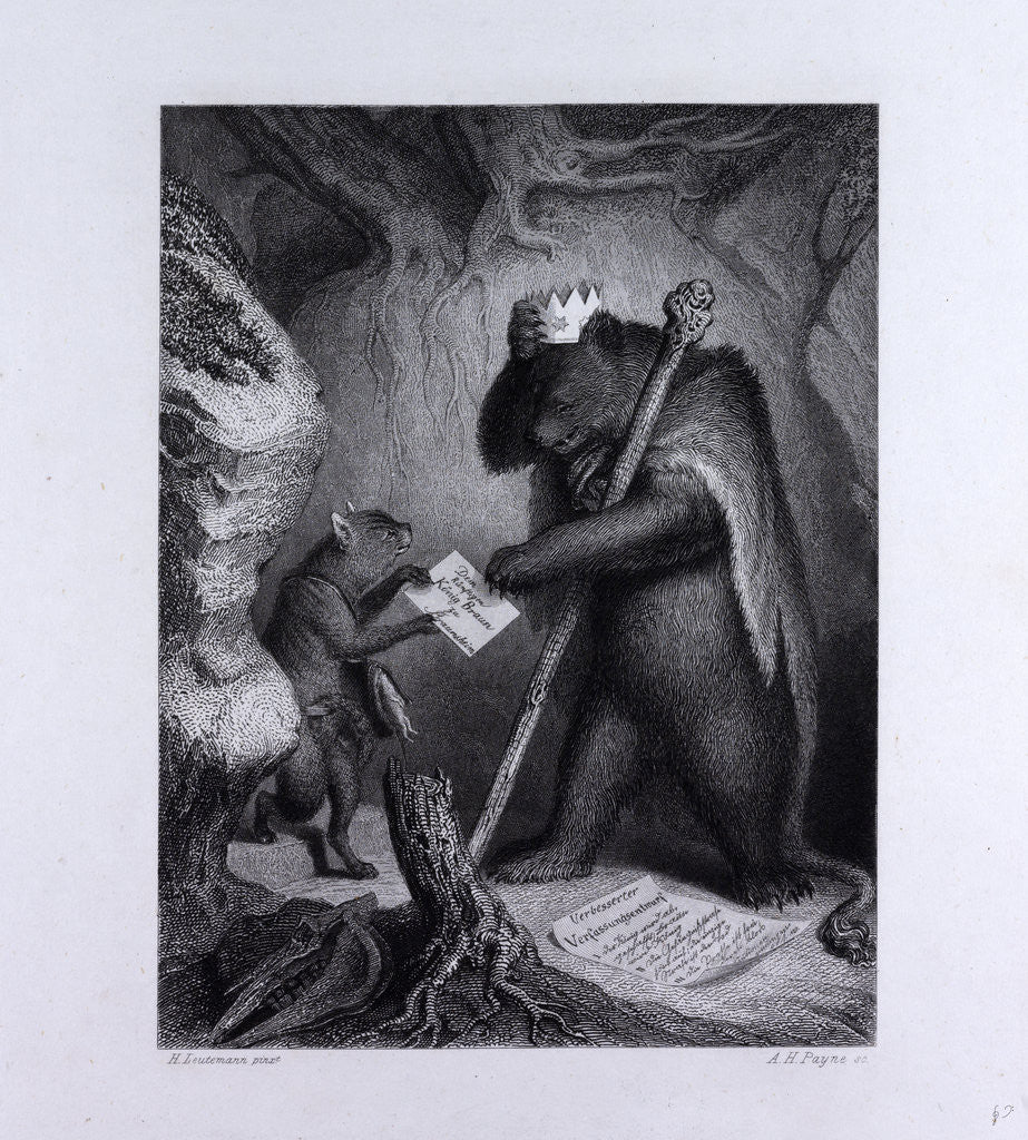 Detail of Bruin As King by Anonymous