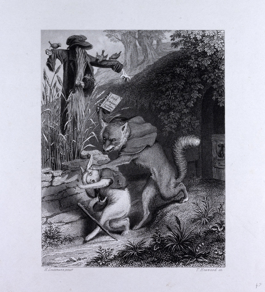 Detail of Reynard and the Coney by Anonymous