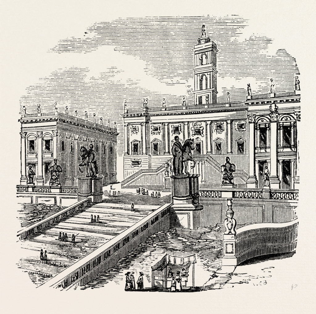 Detail of The Capitol. Rome Italy by Anonymous