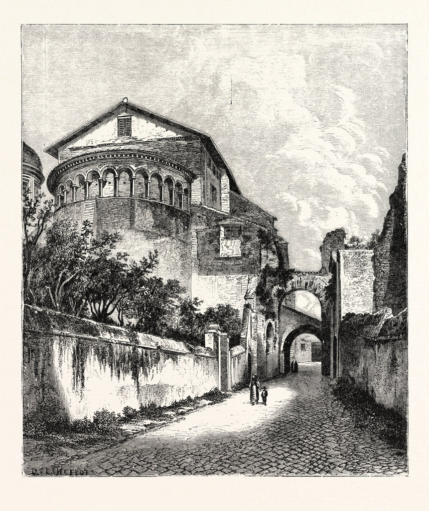 Detail of Church of Ss. Giovanni E Paolo. Rome Italy by Anonymous