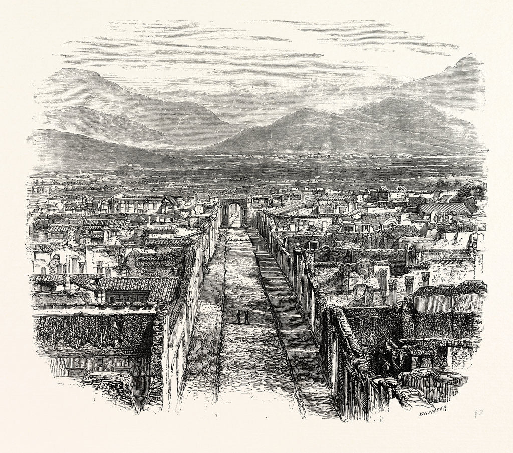 Detail of General View of Pompeii by Anonymous