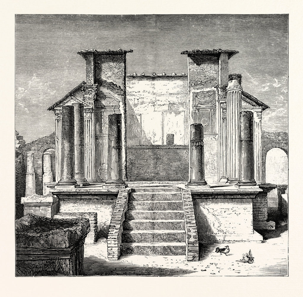 Detail of The Temple of Isis Pompeii by Anonymous