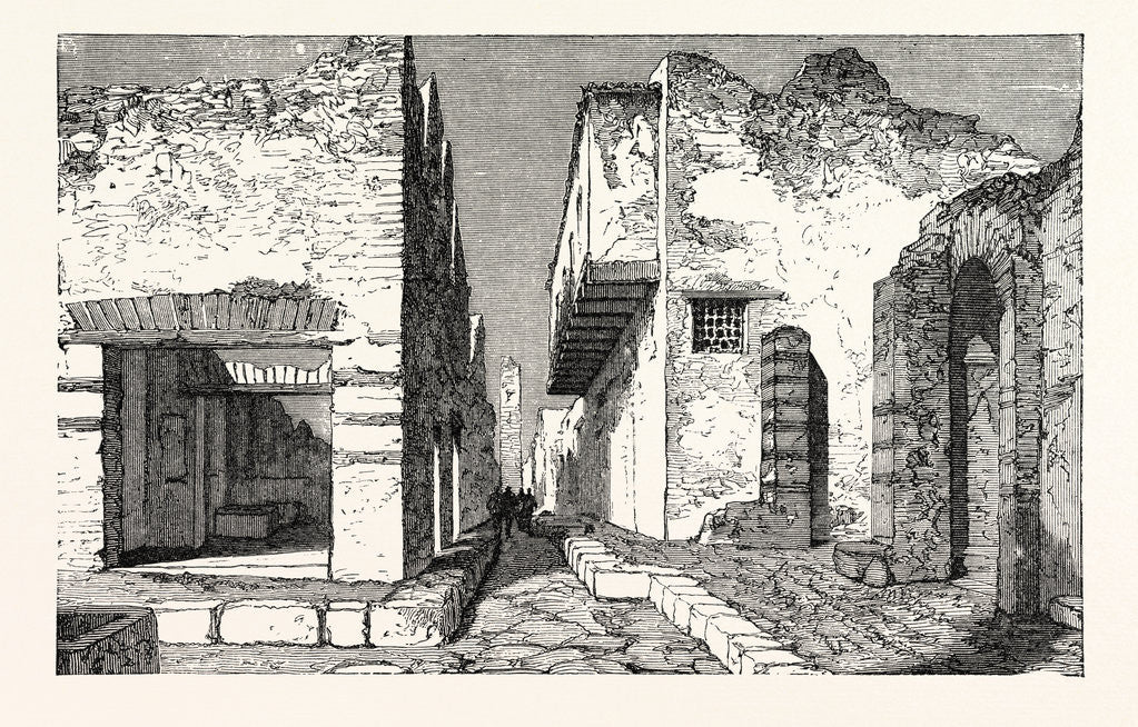 Detail of Street in Pompeii by Anonymous