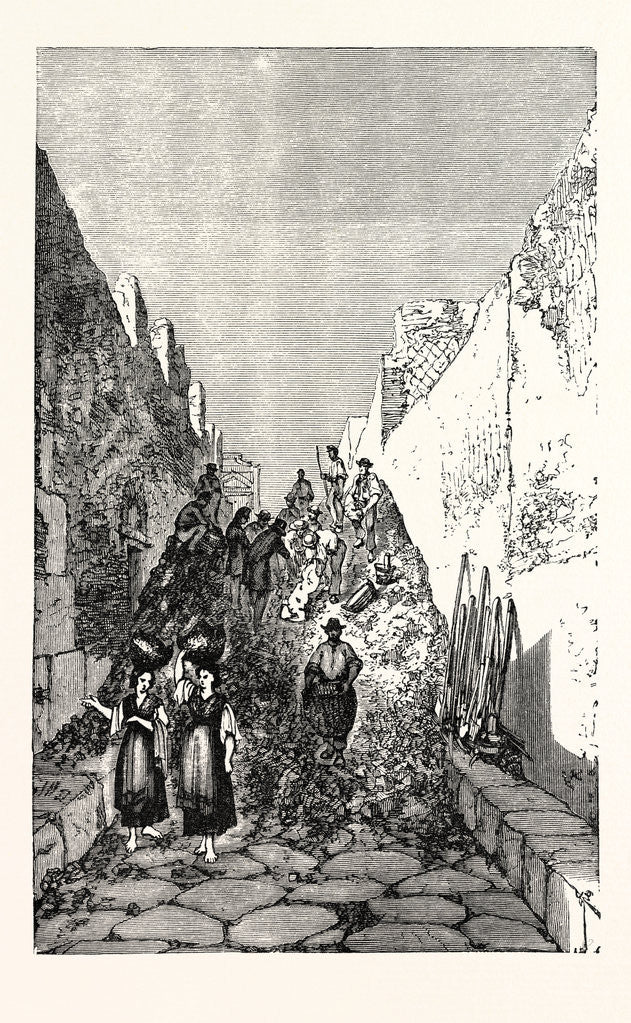 Detail of Clearing a Street by Anonymous