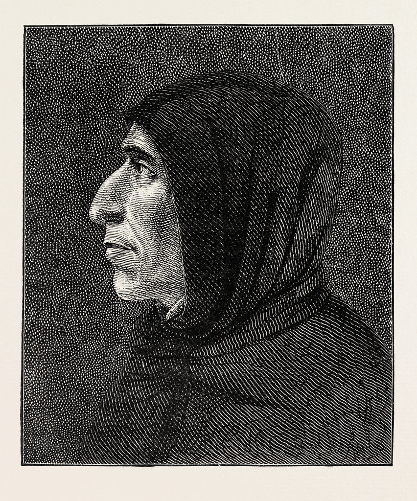 Detail of Savonarola after the Portrait in San Marco by Anonymous