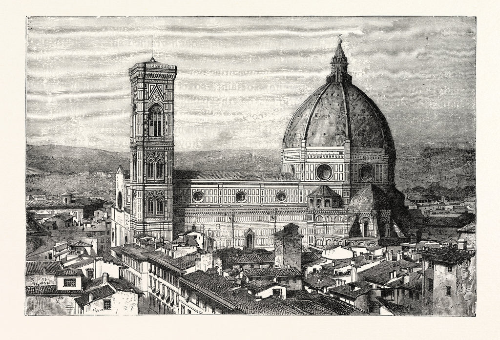 Detail of The Duomo and Campanile by Anonymous