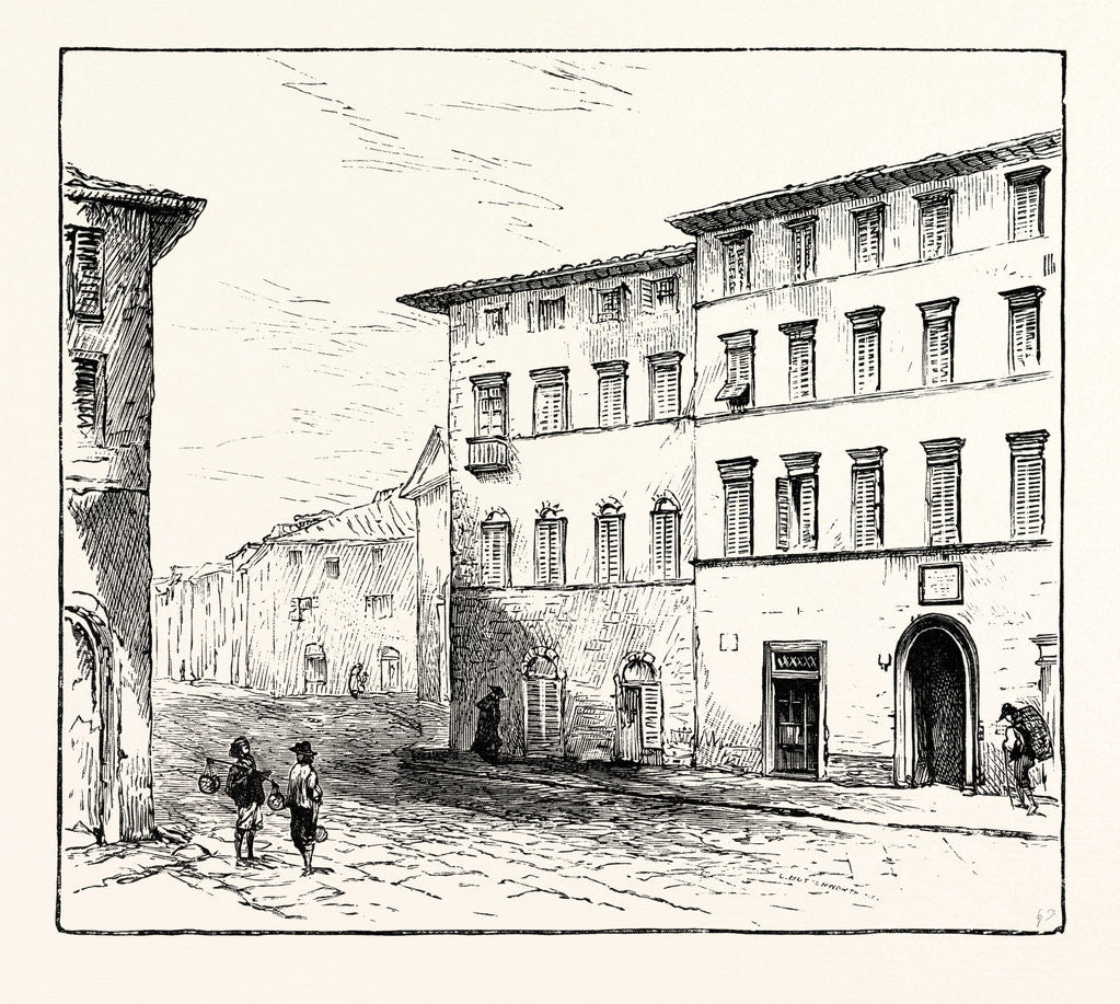 Detail of Casa Guidi Florence by Anonymous