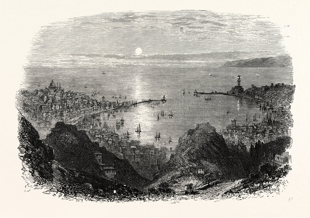 Detail of Genoa from the Heights by Anonymous