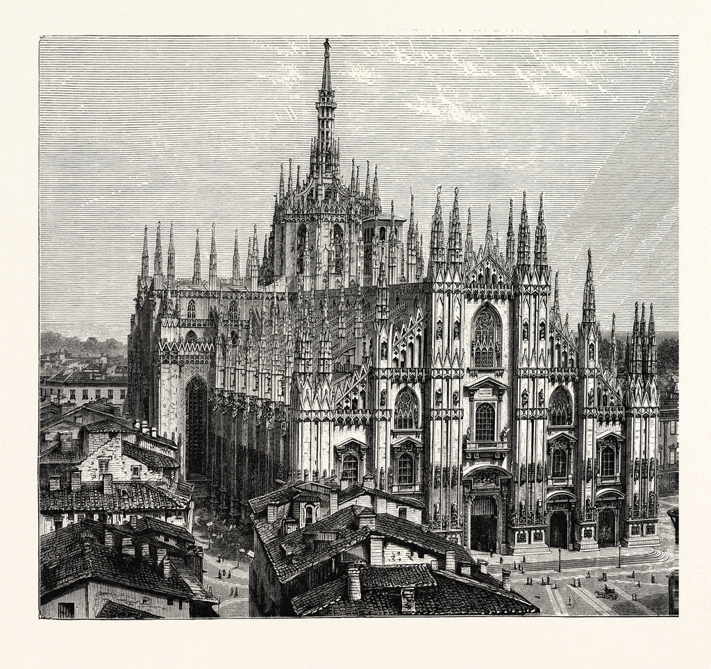 Detail of Milan Cathedral by Anonymous