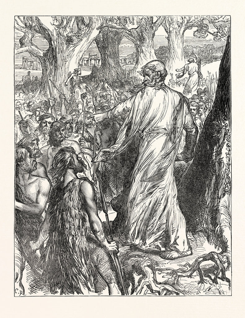 Detail of Druids Inciting the Britons to Oppose the Landing of the Romans by Anonymous