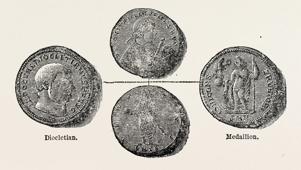 Detail of Coins of the Roman Republic and the Empire by Anonymous
