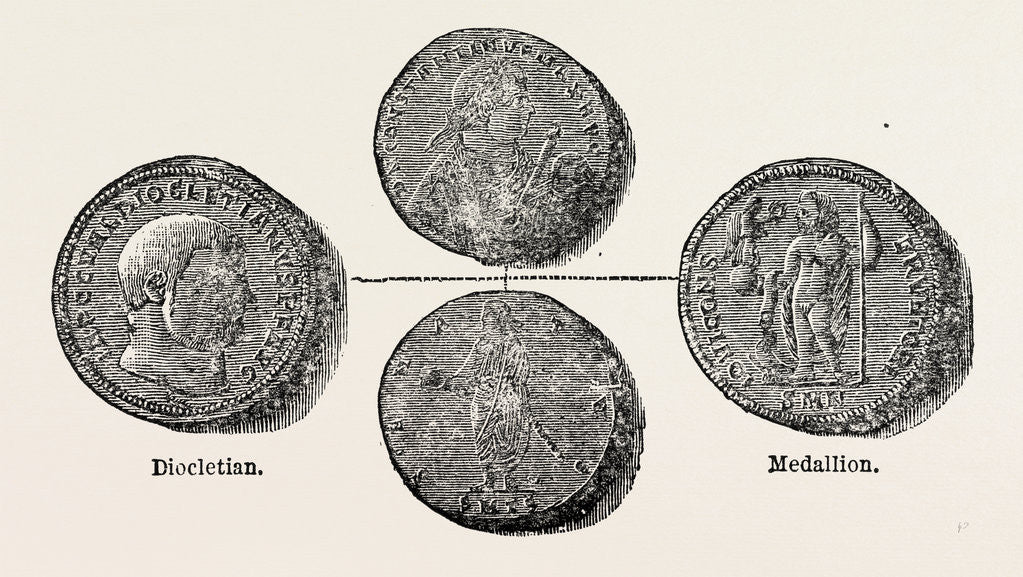 Detail of Coins of the Roman Republic and the Empire by Anonymous