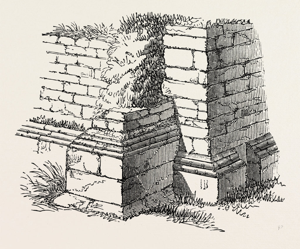 Detail of Basement of Station on the Roman Wall by Anonymous