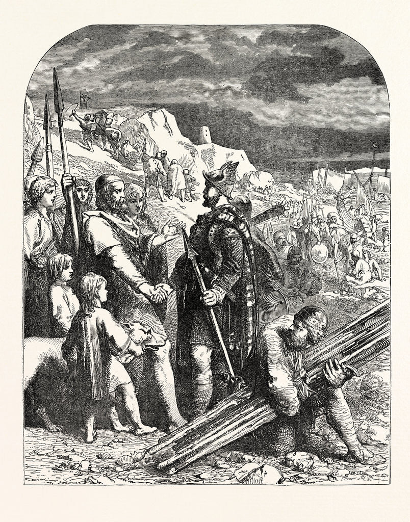 Detail of Treaty of Hengist and Horsa with Vortigern by Anonymous