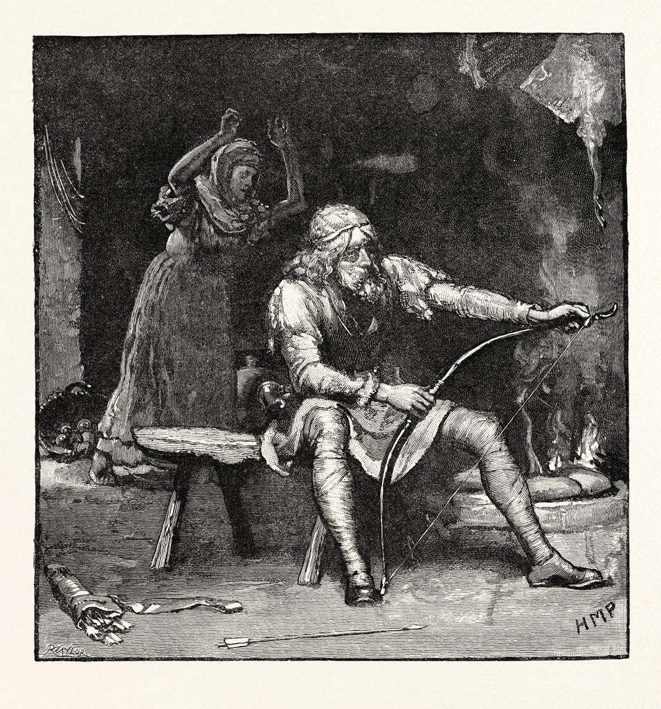 Detail of Alfred in the Neat-Herd's Hut by Anonymous