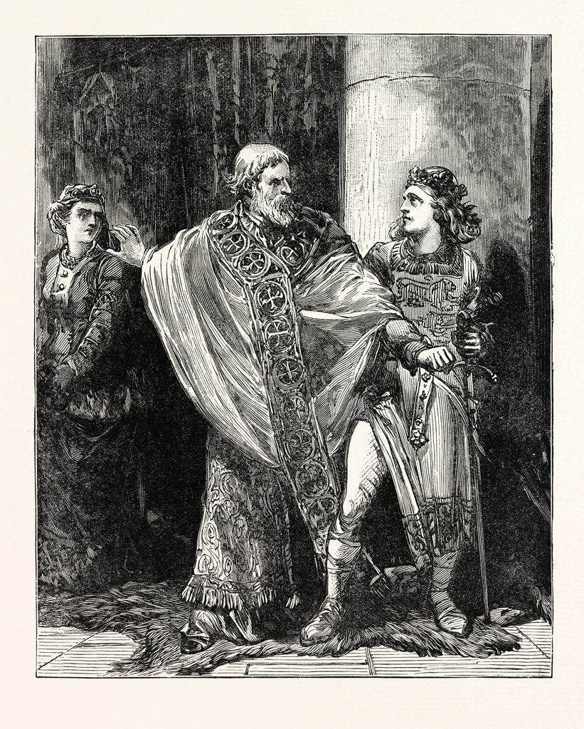 Detail of Dunstan Dragging Edwy from the Presence of Elgiva by Anonymous