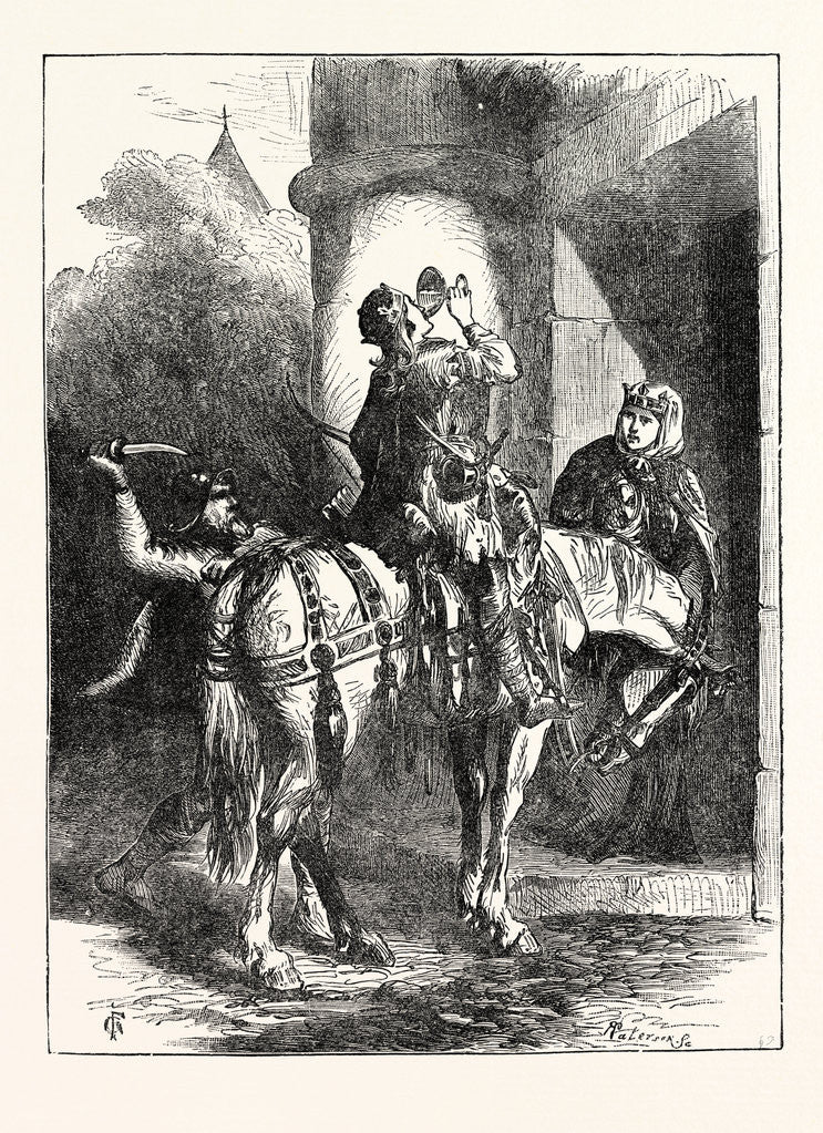 Detail of Assassination of Edward the Martyr by Anonymous