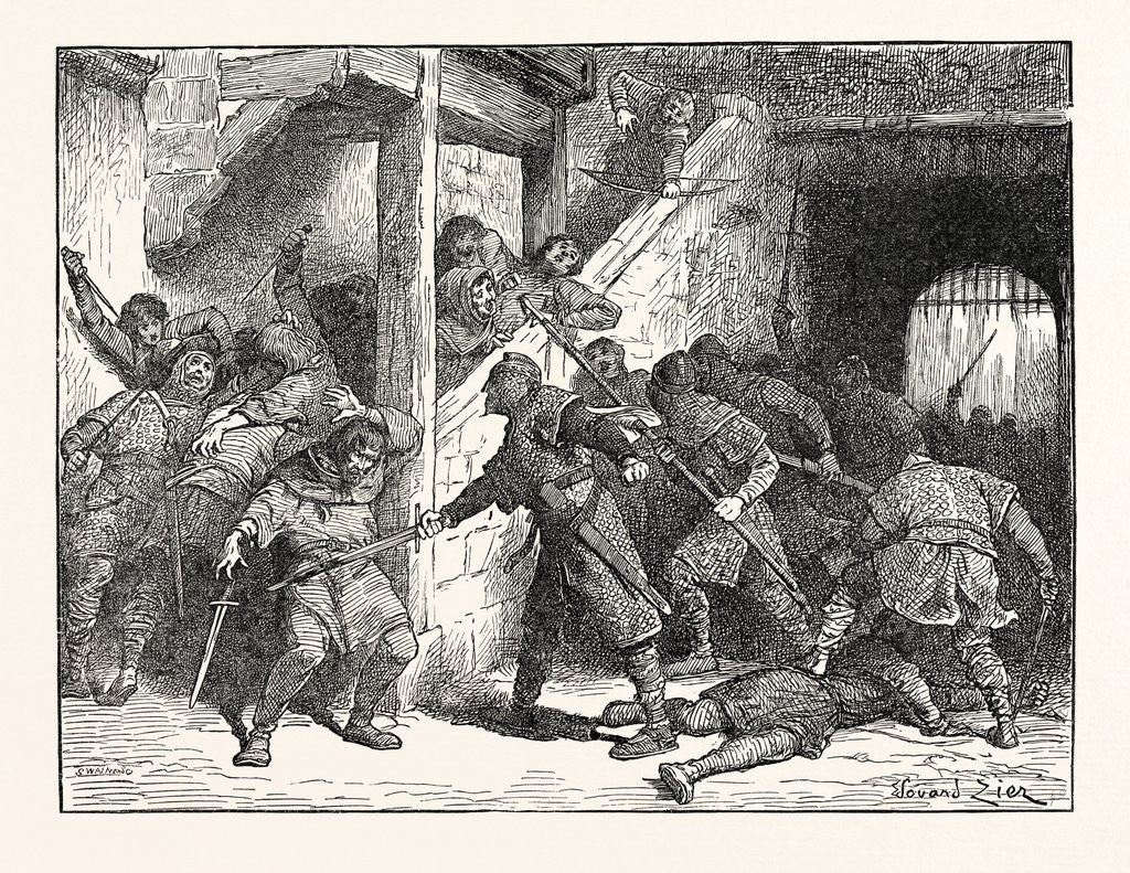 Detail of The Riot at Dover by Anonymous