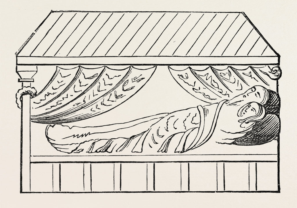 Detail of English Bed by Anonymous